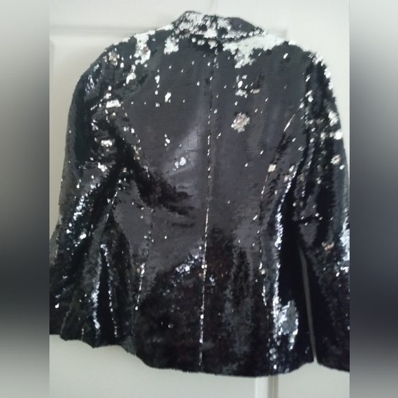 INC, NWOT, Black, Size Small, Sequin Blazer - Picture 4 of 6